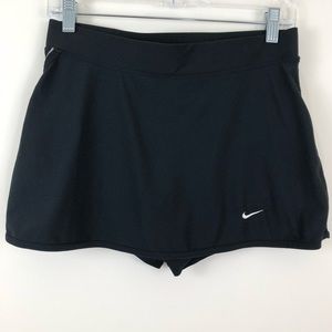 Nike Fit Dri Skirt Skort Sz Small Black Keyholder